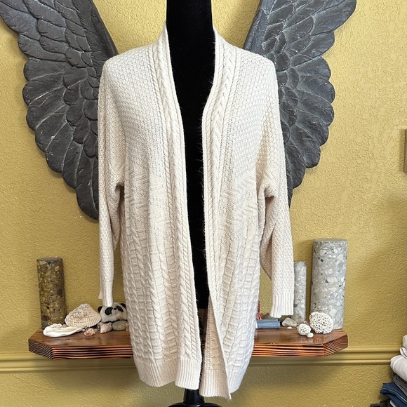 Dreamers Sweaters - Dreamers Open Front Knit Cardigan Sweater